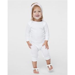Rabbit Skins 4412 Infant Long Legged Baby Rib Bodysuit