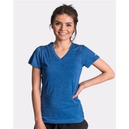 Badger 4962 Women’s Triblend Performance V-Neck T-Shirt