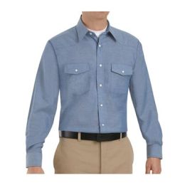 Red Kap SC14T Men's Tall Deluxe Western Style Long Sleeve Shirt