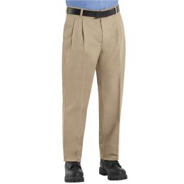 Red Kap PT38ODD Men's Odd-Extended Sizes Pleated Twill Slacks