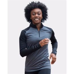 Badger 4008 Women's Ultimate SoftLock™ Sport Quarter-Zip Pullover