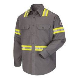 Bulwark SLDT Men's Enhanced Visibility Uniform Shirt