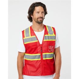 Kishigo B150-156 Unisex EV Series® Enhanced Visibility 3 Pocket Mesh Vest