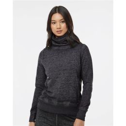 J. America 8930 Women’s Zen Fleece Cowl Neck Sweatshirt