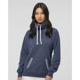 J. America 8653 Women’s Relay Cowl Neck Sweatshirt