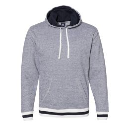 J. America 8701 Unisex Peppered Fleece Lapover Hooded Sweatshirt