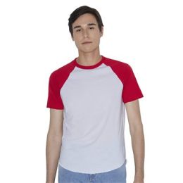 American Apparel RSABB4237W Unisex Poly/Cotton Raglan Tee