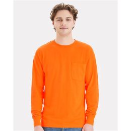 Hanes W120 Unisex Workwear Long Sleeve Pocket T-Shirt