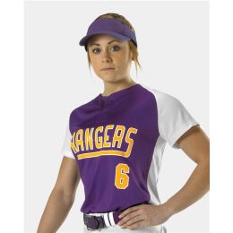 Alleson Athletic 522PDW Women's Two Button Fastpitch Jersey