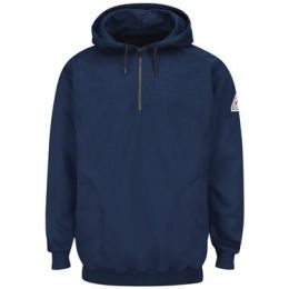 Bulwark SEH8 Men's Flame Resistant Quarter-Zip Hooded Sweatshirt