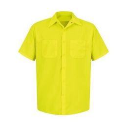 Red Kap SS24T Men's Tall Enhanced Visibility Short Sleeve Work Shirt