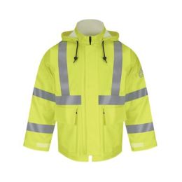 Bulwark JXN4 Men's Hi-Visibility Flame-Resistant Rain Jacket