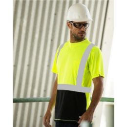 Kishigo 9162 Unisex Black Bottom Class 2 T-Shirt