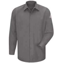Bulwark SMS2 Men's Concealed-Gripper Pocketless Long Sleeve Shirt - CoolTouch® 2