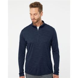 Adidas A475 Men's Lightweight Mélange Quarter-Zip Pullover