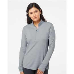Adidas A476 Women's Lightweight Mélange Quarter-Zip Pullover