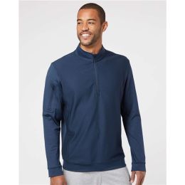 Adidas A295 Men's Textured Quarter-Zip Pullover