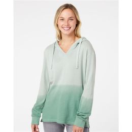 MV Sport W20185 Women's French Terry Ombré Hooded Sweatshirt