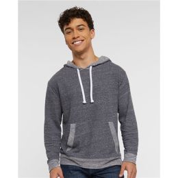 LAT 6779 Unisex Harborside Mélange French Terry Hoodie Sweatshirt