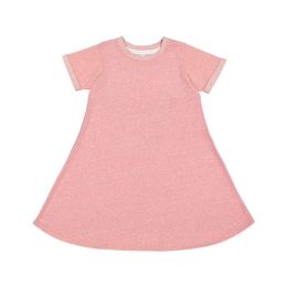 LAT 2679 Toddler Harborside Mélange French Terry Twirl Dress