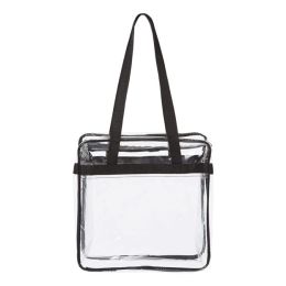 OAD OAD5005 OAD Clear Tote with Zippered Top