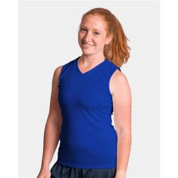 C2 Sport 5663 Women's Sleeveless V-Neck T-Shirt