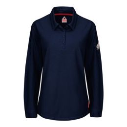 Bulwark QT15 Women's iQ Series® Long Sleeve Polo with 4-Button Placket