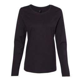 Hanes S04LS Women's Perfect-T Long Sleeve Scoopneck T-Shirt
