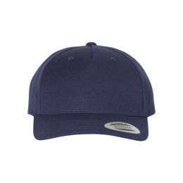 YP Classics 5789M Premium Five-Panel Curved Bill Snapback Cap