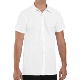 Chef Designs 5050L Poly/Cotton Cook Shirt Longer Length