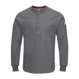 Bulwark QT40T Men's Tall iQ Series® Plus Long Sleeve Henley