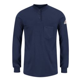 Bulwark SEL3 Women's Long Sleeve Tagless Henley Shirt