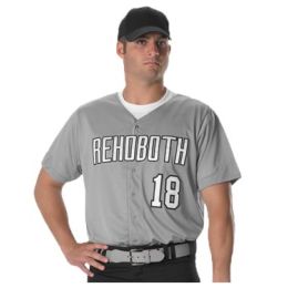 Alleson Athletic 52MBFJ Men's Full Button Lightweight Baseball Jersey