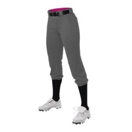 Alleson Athletic 615PSG Girls' Belted Speed Premium Fastpitch Pants