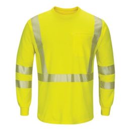 Bulwark SMK8 Men's Hi-Visibility Lightweight Long Sleeve T-Shirt