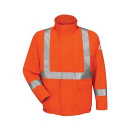 Bulwark JLJS Men's Lined Bomber Jacket with CSA Compliant Reflective Trim - EXCEL FR® ComforTouch
