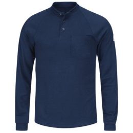 Bulwark SML2 Men's Long Sleeve Henley Shirt- CoolTouch®2