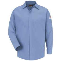 Bulwark SMS2T Men's Tall Concealed-Gripper Pocketless Long Sleeve Shirt - CoolTouch® 2