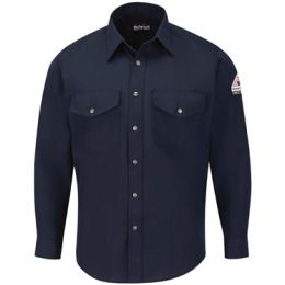 Bulwark SNS2T Men's Tall Snap-Front Uniform Shirt - Nomex® IIIA 4.5 oz.
