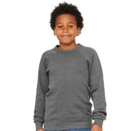 BELLA + CANVAS 3901Y Youth Sponge Fleece Crewneck Sweatshirt