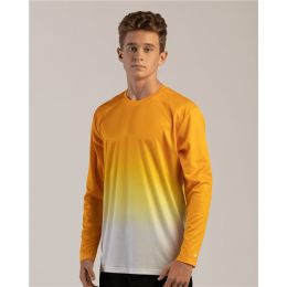 Badger 4204 Men's Ombre Long Sleeve T-Shirt
