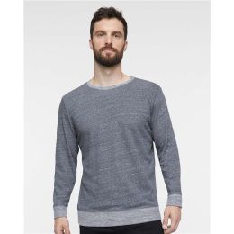LAT 6965 Unisex Harborside Mélange French Terry Crewneck Sweatshirt