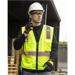 Kishigo 1580-1581 Unisex 6 Pocket Contrast Class 2 Vest