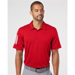 Adidas A480 Men's Floating 3-Stripes Polo