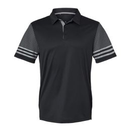 Adidas A490 Men's Striped Sleeve Polo