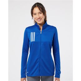 Adidas A483 Women's 3-Stripes Double Knit Full-Zip