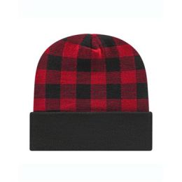 CAP AMERICA RKP12 USA-Made Plaid Beanie