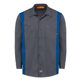 Dickies 5524T Men's Tall Industrial Colorblocked Long Sleeve Shirt