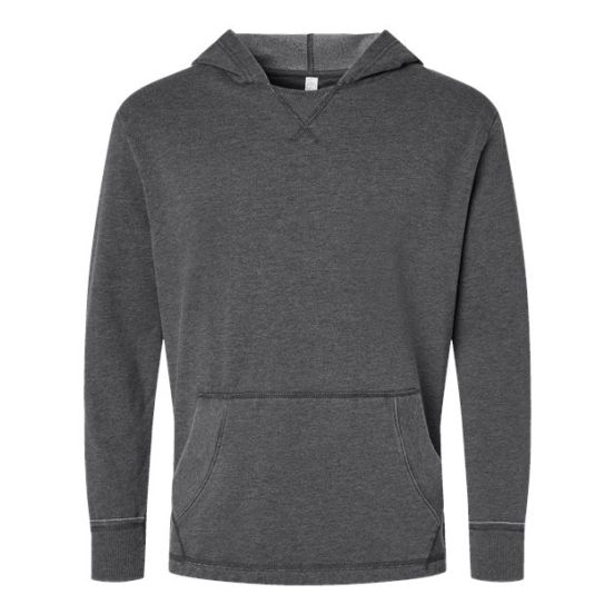 LAT 6936 Unisex Vintage Wash Fleece Hoodie Sweatshirt