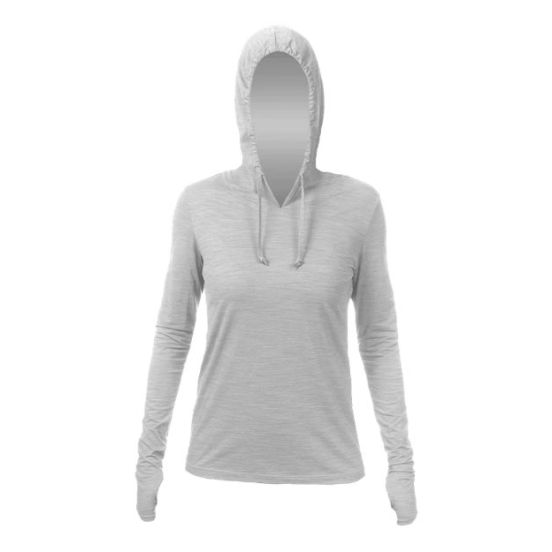 ANETIK WSBRZH0 Women's Breeze Tech Hooded Long Sleeve T-Shirt